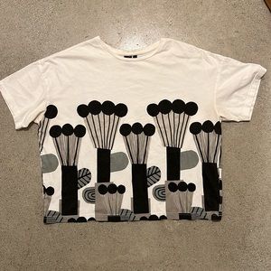 Marimekko Print Oversized Tee size large